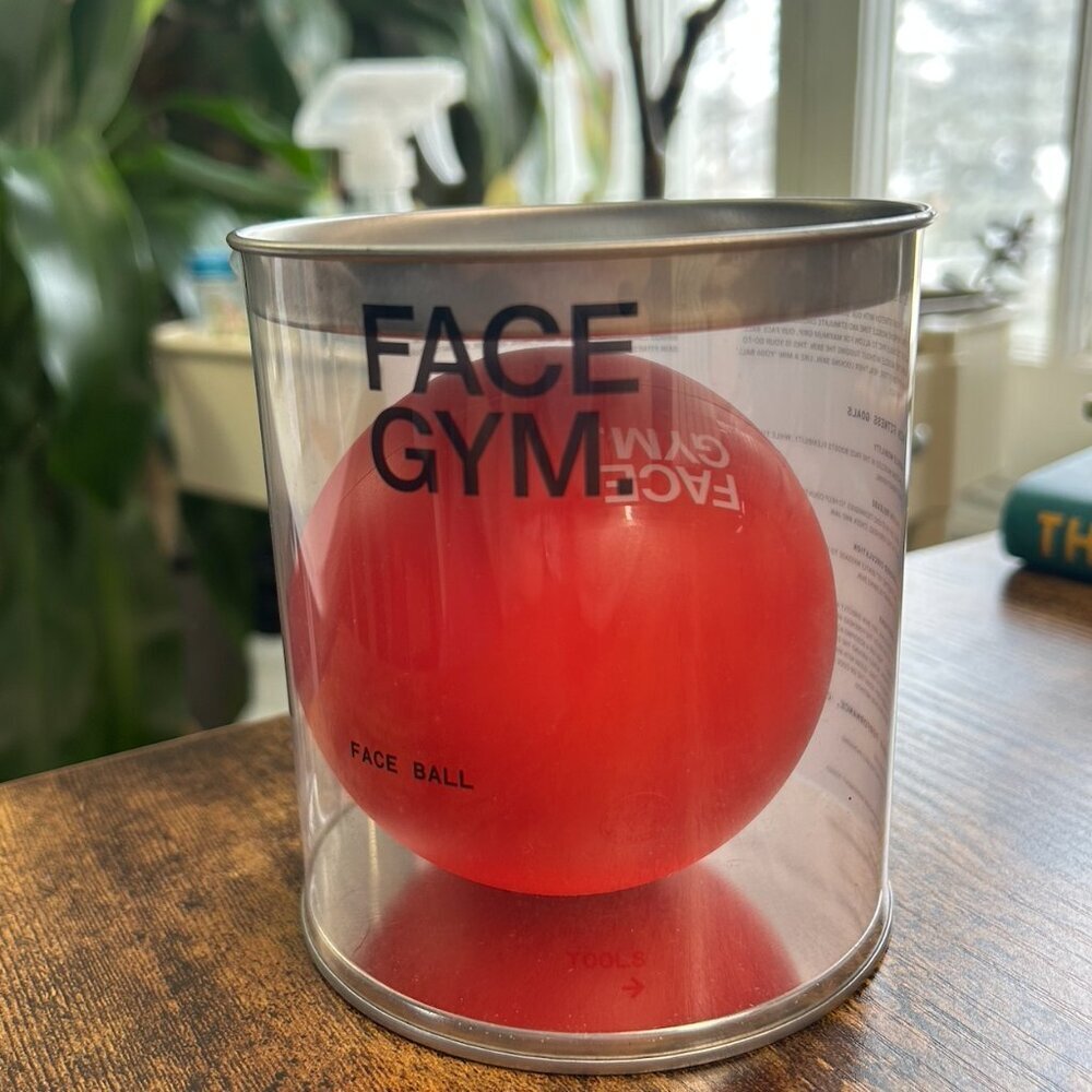 FaceGym Face Ball Facial Muscle Roller Tool Opened, Never Used